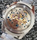 Replica Omega Speedmaster Snoopy White Dial SS Bracelet Manual Winding Chrono Movement - Image 6