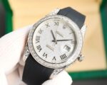 Rolex Logbook Full Luxury Style – Brilliant Roman Dial – 18k Nano-Technology 41MM – White(1:1 replica) - Image 3