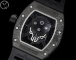 Best Richard Mille RM 052 Replica Black Carbon Fiber Case Watch ?C Men’s Luxury Watch With Skeleton Skull Dial - Image 8