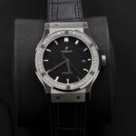 Hublot Replica 11 Watch Classic Fusion Face Black Moissanite Diamond APS Factory 42mm - Image 2