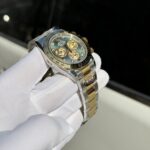 Rolex Cosmograph Daytona Replica Watch Mother Of Pearl   Moissanite Diamonds Dial 40mm - Image 6