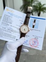Rolex Cellini 50515 White Dial Replica Watches 18K Gold Wapped Custom 39mm