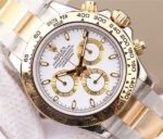 Replica Rolex Daytona 116523 Thick YG Wrapped White Dial Bracelet A7750 - Image 3