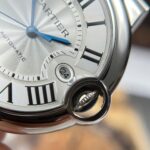 Cartier Ballon Bleu Replica Watch White Dial Metal Wire AF Factory 40mm - Image 6