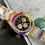 Rolex Replica 11 Watch Daytona Rainbow Rose Gold Plated  40mm - Image 2