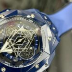 Hublot Replica 1:1 Watch Big Bang Sang Bleu ll Blue Ceramic Case Factory BBF 45mm - Image 6