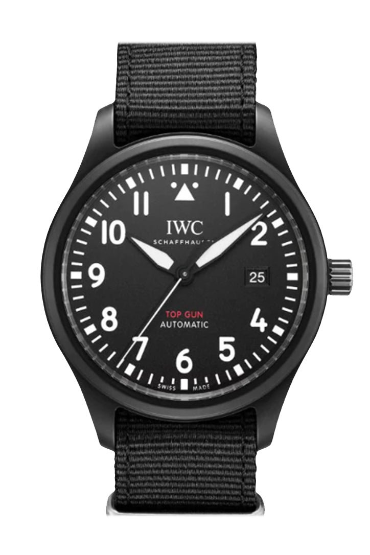 5CD0D6D2-A25A-5F3F-86B7-13CB40D4B64F.jpg IWC Pilot Top Gun Automatic Black Dial Men’s Watch IW330901(1:1 replica) - Image 1