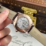 Cartier Drive Tourbillon Best Copies Watch Dial Guiloche Motif Leather Strap 41mm - Image 12