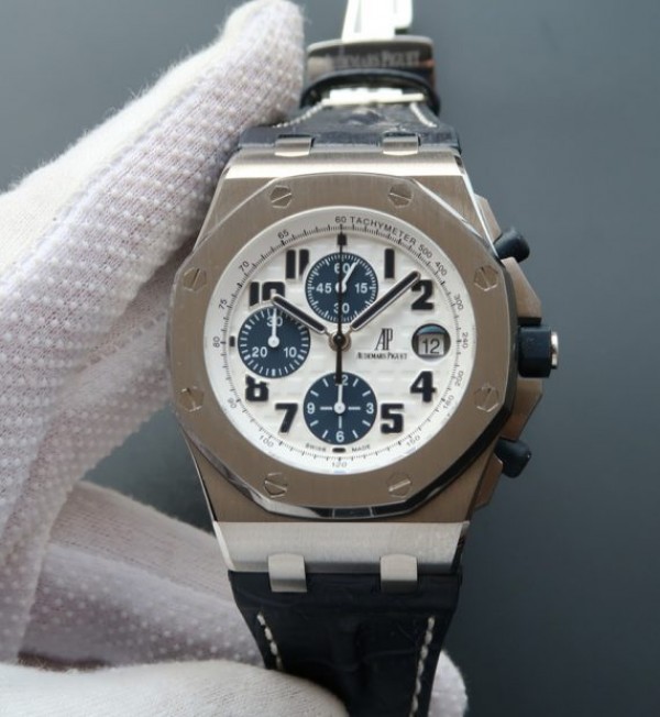 5CEF4A8B-2C94-62CD-0577-011AB9570E2C.jpg Replica Audemars Piguet JF Royal Oak Offshore Navy Blue Leather Strap A3126 - Image 1