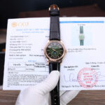 Patek Philippe 5205R Green Dial Replica Watch 18K Gold Wapped Custom 40mm