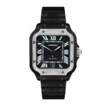 Fake Cartier Replica Watch Santos Limited Edition Black DLC-PVD(1:1 replica) - Image 5
