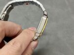 Fake Cartier Watch Santos medium model Manufacture mechanical movement Steel/Yellow Gold Silver Dial W2SA0016(1:1 replica) - Image 9