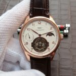 Replica IWC Portuguese Tourbillon Power Reserve Moonphase RG White Dial