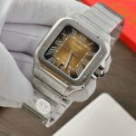 Cartier Santos WSSA0064 Fake Watch Brown Dial BV Factory 39.8mm - Image 2