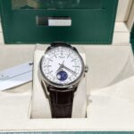 Rolex Replica 1:1 Watch Cellini Moonphase 50535 Brown Leather Strap 39mm