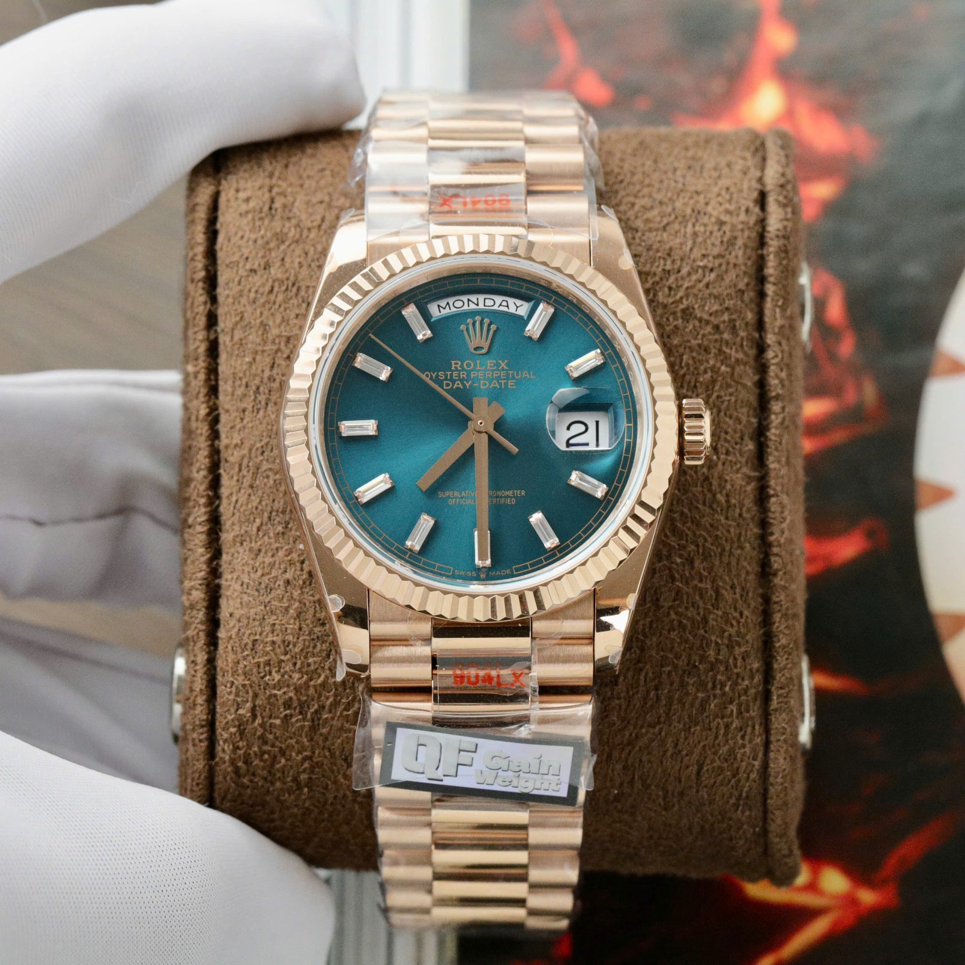 5EF2A4BD-9CD4-6BE3-882D-F89E475955D6.jpg Rolex Day-Date 128235 Best Replica Watch Weight 158 Grams QF Factory 36mm - Image 1