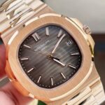 Replica PATEK PHILIPPE Nautilus 5711 3KF 1:1 Best Edition Grey Dial on YG Bracelet A324 V2
