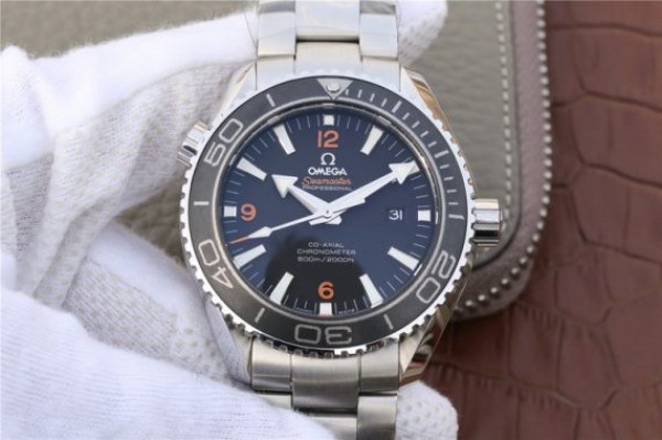 5FB9A952-D7F9-DBC2-D515-3BFC2E3CE1C2.jpg Replica Omega Planet Ocean Professional Ceramic Bezel 45mm OMF Orange Marker SS Bracelet A8500 - Image 1
