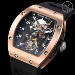 Swiss Richard Mille RM 002-V2 Replica Watch ?C Skeleton Dial, Black Rubber Strap, 45mm Men’s Luxury Timepiece - Image 2