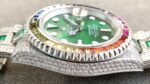 Rolex Submariner Special Edition with diamonds – Green iridescent diamonds – All diamonds – 40 mm(1:1 replica) - Image 4