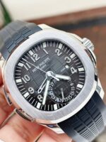 Replica PATEK PHILIPPE Aquanaut 5164A SS GRF BEST EDITION BLACK DIAL ON BLACK RUBBER STRAP A324 V2 - Image 4