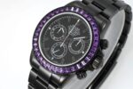 Rolex Daytona Blaken with Black DLC Coating – Modified Blue Diamond – Black(1:1 replica) - Image 3