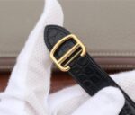 Replica Cartier Ronde De Cartier YG White Dial Diamonds Bezel Croco Strap A2892 - Image 11