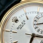 Rolex Cellini Date 50515 Gold Wrapped Replica Watch Leather Strap 39mm - Image 5