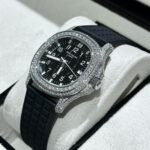 Patek Philippe Replica 1:1 Watch Aquanaut 5069G With Moissanite Diamonds Bezel 35.6mm - Image 4