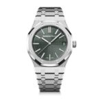 Audemars Piguet Replica Watch Royal Oak Selfwinding ??50th Anniversary?? 41mm Stainless Steel Green Dial 15510ST.OO.1320ST.04-ZF(1:1 replica)