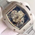 Replica Richard Mille RM027 SS Skeleton Dial Gray Rubber Strap 6T51 - Image 3