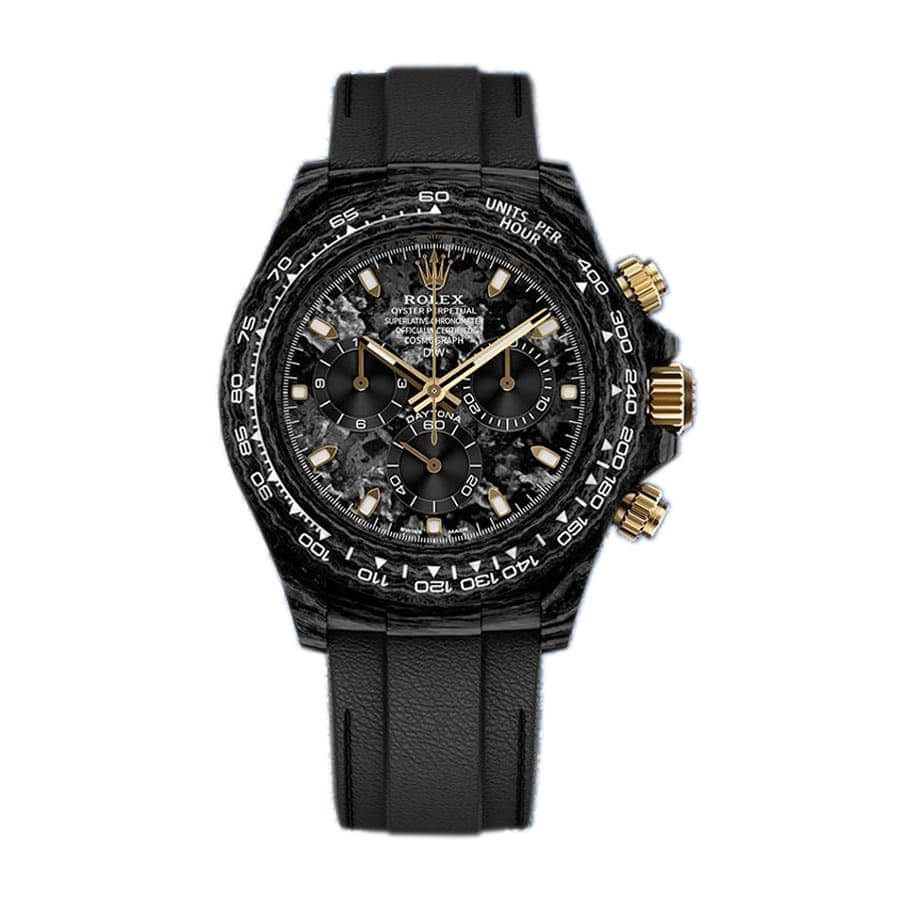 62A50CCE-7A1D-5219-0FAB-1F32F9B3C57F.jpg Rolex Daytona DiW NTPT Carbon 46490 ??All Carbon Lemon Edition?? Replica - Image 1