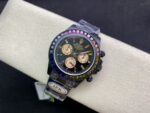 Rolex Daytona – Iridescent Diamond Modified Black Gold Dial(1:1 replica) - Image 4