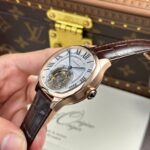Cartier Drive Tourbillon Best Copies Watch Dial Guiloche Motif Leather Strap 41mm - Image 8