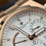 Vacheron Constantin Replica Watches Overseas Dual Time Rose Gold 47450 White Dial 9F Factory 42mm - Image 4