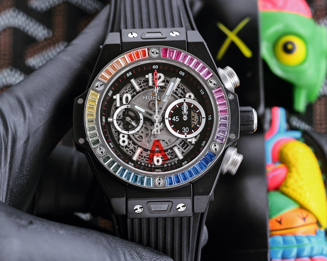 64249605-17C7-7F9A-2671-7D3B36C6923E.jpg Big Bang Unico Titanium Rainbow 42mm(1:1 replica) - Image 1