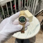 Rolex Replica 1:1 Watch Day-Date Green Dial With Diamonds EW 36mm - Image 3