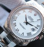 Replica Rolex DateJust II SS Fluted Bezel White Dial Roman Numerals SS Bracelet A3136 - Image 2