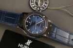 Hublot Classic Fusion Ceramic Best Replica 11 Watch Blue Rubber Strap 42mm - Image 4