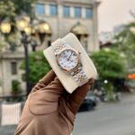 Rolex Fake Watch DateJust Demi Rose Gold Mother Of Pearl Dial 31mm - Image 3