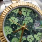 Rolex DateJust Replica Watch Women Green Flower Dial THB Factory 31mm - Image 5