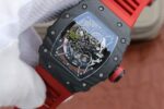 Replica Richard Mille RM035-02 Rafael Nadal FC Titanium Case KVF Skeleton Dial Red Rubber Strap MIYOTA8215 - Image 2