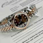Rolex Replica 1:1 Watch DateJust Women s Genuine Gold Wrapped Brown Dial GM Factory 31mm - Image 2