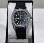 Patek Philippe Replica 1:1 Watch Aquanaut 5069G With Moissanite Diamonds Bezel 35.6mm - Image 2