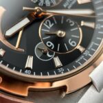 Vacheron Constantin Overseas Dual Time 47450 Demi Rose Gold Good Imitation Watches Black Dial 9F Factory 42mm - Image 4