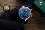Rolex Replica 1:1 Watch Cellini Date 50519 Blue Dial Leather Strap 39mm - Image 3