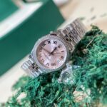 Rolex DateJust Replica Watch With Diamonds Pink Dial EW 31mm - Image 2