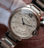 Replica Cartier JF Ballon Bleu 42mm White Textured Dial SS Bracelet MIYOTA9015 - Image 2
