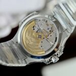 Patek Philippe Nautilus 7118 Copies Watch Gray Dial Custom Diamonds Moissante 3K Factory 35.2mm - Image 7