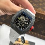 Richard Mille RM35-01 Rafael Nadal Carbon NTPT Best Copies Watches White Rubber Strap ZF Factory 49,9x43mm - Image 4